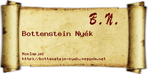 Bottenstein Nyék névjegykártya