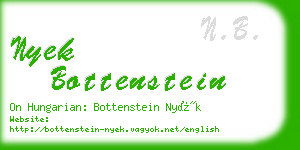 nyek bottenstein business card